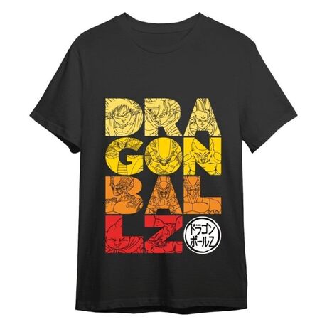 Dragon Ball T-Shirt Letters Black L