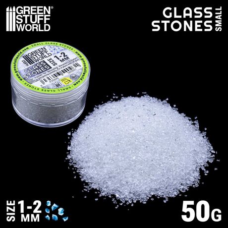 Glass Stones 1- 2mm (50gr)