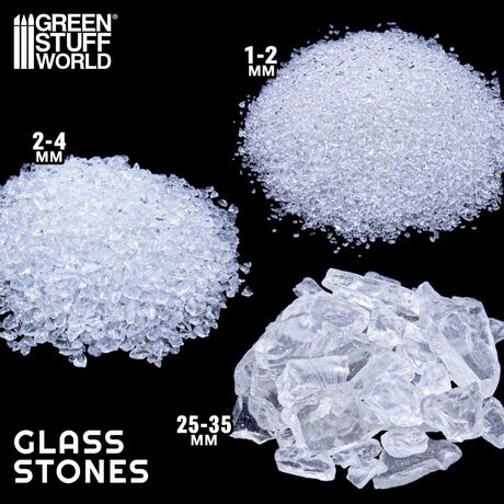 Glass Stones 2-10mm (50gr)