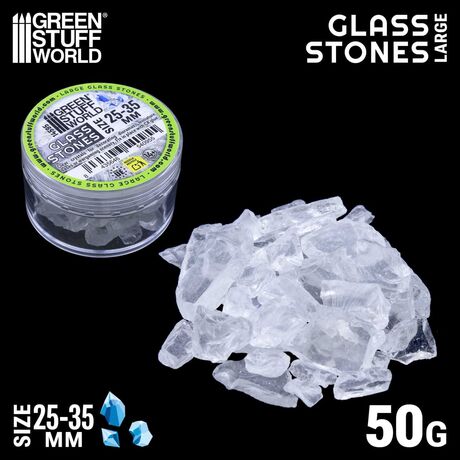 Glass Stones 25-35mm (50gr)