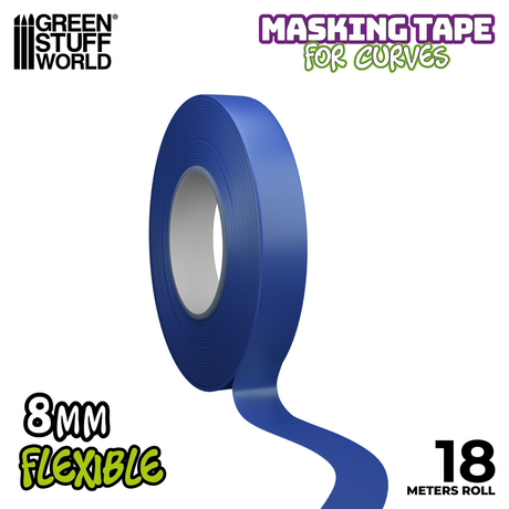 Flexible Masking Tape for Curves - 8mm