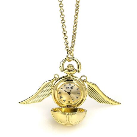 Harry Potter Watch Necklace Golden Snitch  (gold plated)