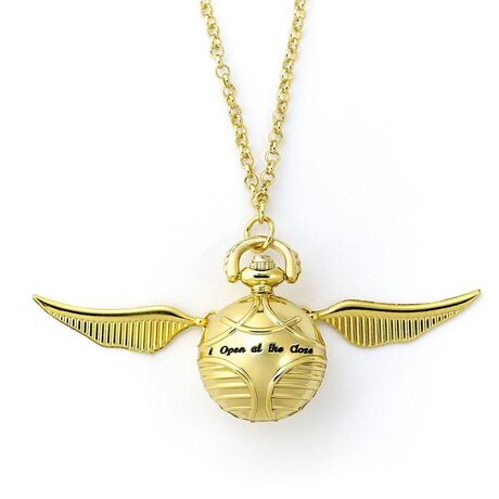 Harry Potter Watch Necklace Golden Snitch  (gold plated)