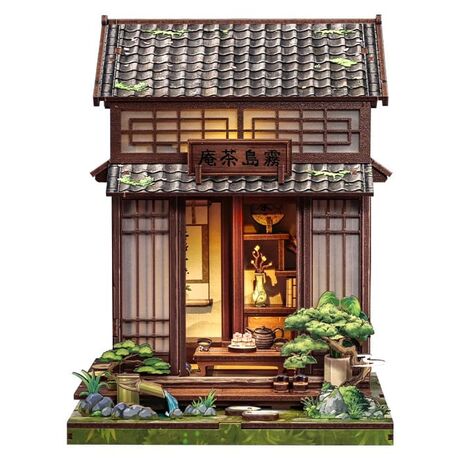 Miniature House Model Kit Kirishima Cha-an 19 x 14 cm