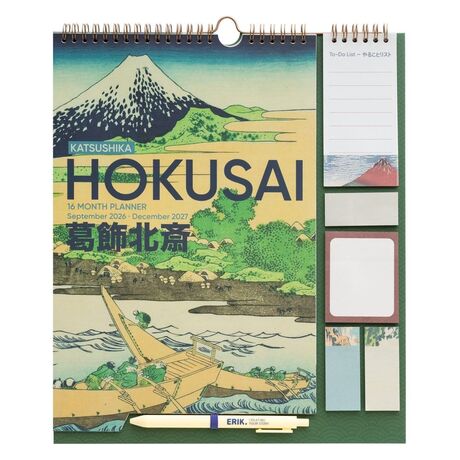 Hokusai Wall Planner 2026/27 30 x 34 cm