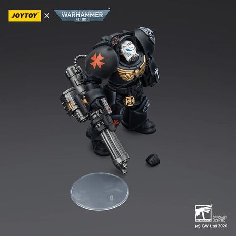 Black Templars Terminator 3 with Power Fist and Assault Cannon 14 cm