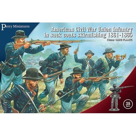 American Civil War Union Infantry in Sack Coats