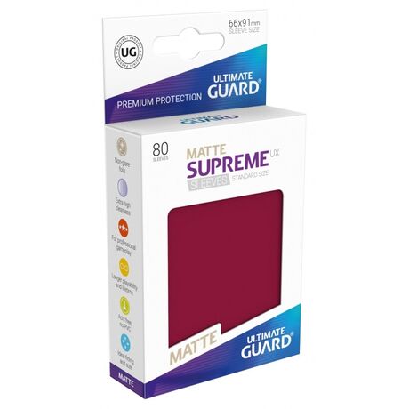 Matte Supreme UX Sleeves Burgundy (80)