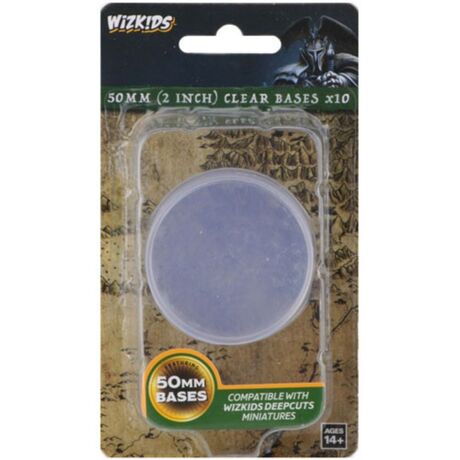 50mm Clear Bases x10