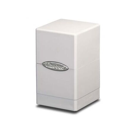White Satin Tower Deck Box