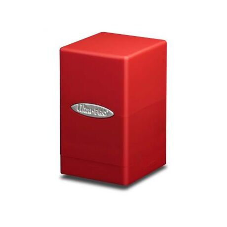 Red Satin Tower Deck Box