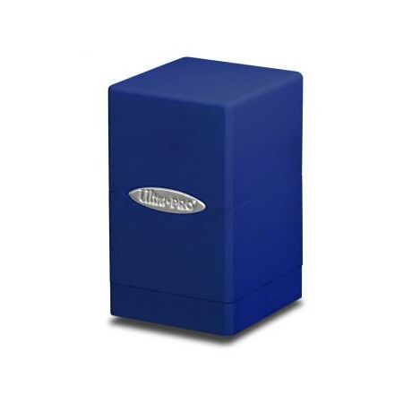 Blue Satin Tower Deck Box