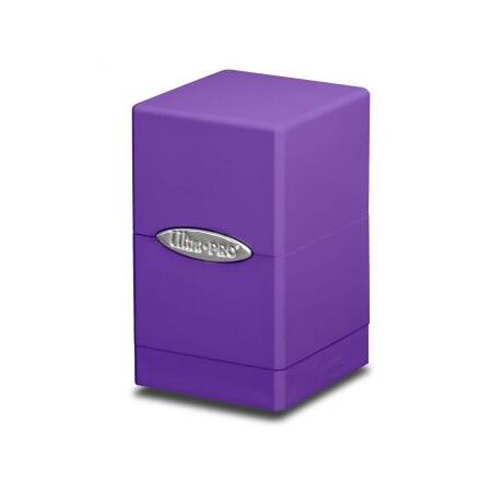 Purple Satin Tower Deck Box