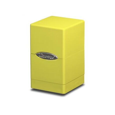 Bright Yellow Satin Tower Deck Box
