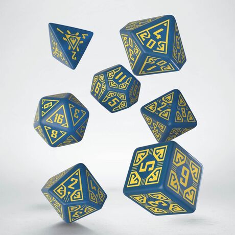 Arcade Dice Set Blue & Yellow