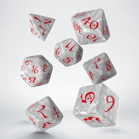 CLASSIC RPG DICE SET PEARL&RED