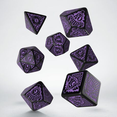 Call of Cthulhu Orient Express Dice Black & Purple