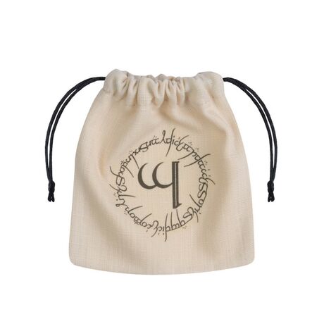 ELVISH DICE BAG BEIGE AND BLACK