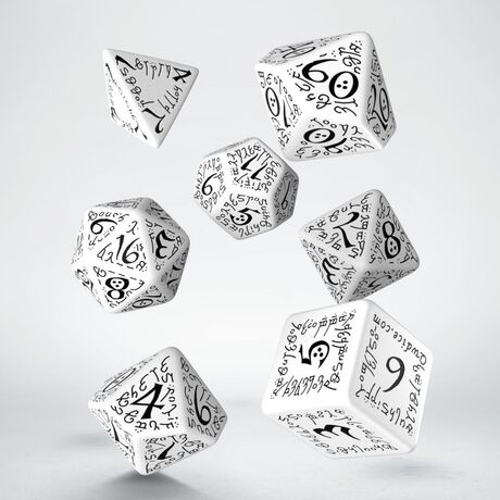 ELVEN DICE SET WHITE & BLACK