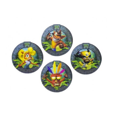 CRASH BANDICOOT LENTICULAR COASTER 4-PACK