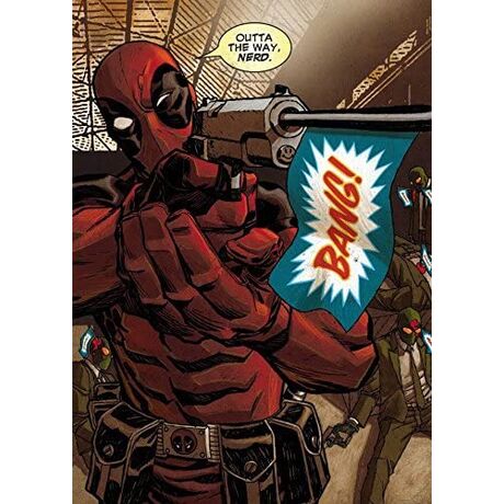 Deadpool Metal Poster Outta The Way Nerd