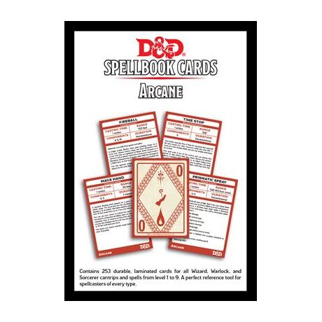 SPELLBOOK CARDS ARCANE D&D