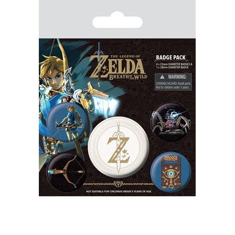 ZELDA BREATH OF THE WILD PIN BADGES