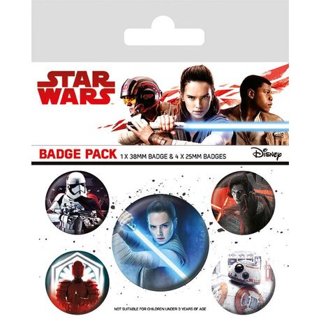 STAR WARS VIII PIN BADGES 5-PACK