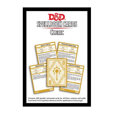 D&D Spellbook Cards: Cleric