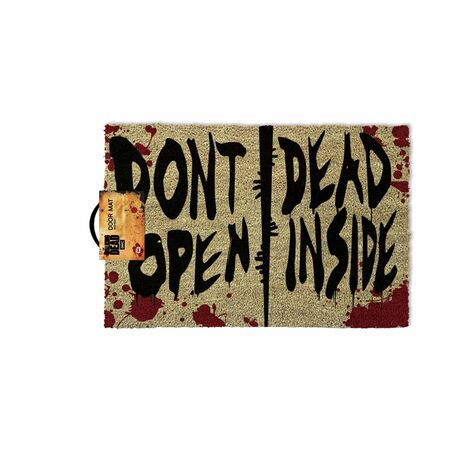 WALKING DEAD DOORMAT DONT OPEN DEAD INSIDE