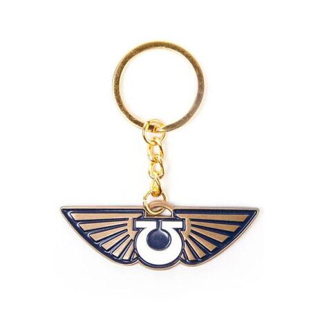 WARHAMMER 40K METAL KEYCHAIN SPACE MARINES ICON
