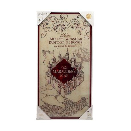 HARRY POTTER GLASS MARAUDER MAP