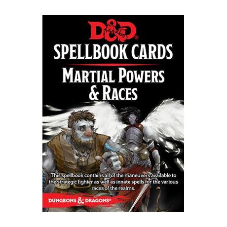 D&D Spellbook Cards: Martial Powers & Races
