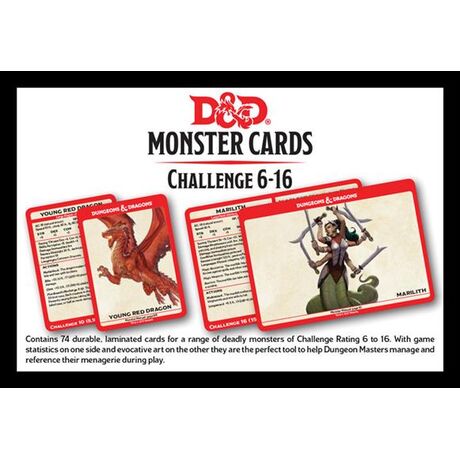 D&D Monster Cards: Challenge 6-16