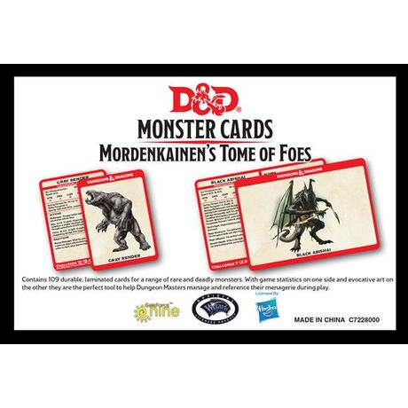 D&D Monster Cards: Mordenkainen's Tome of Foes