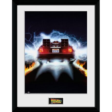 Back To The Future Framed Poster Delorean