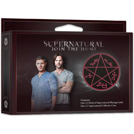 SUPERNATURAL PLAYING CARDS & COIN
