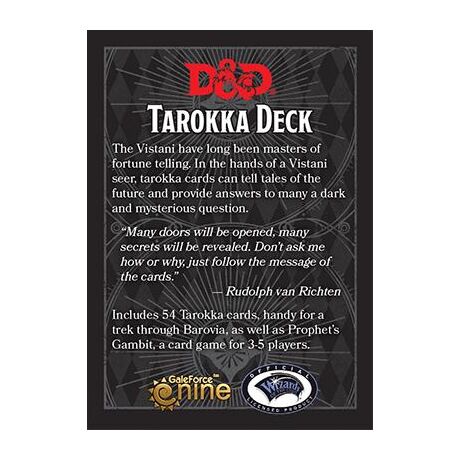 CURSE OF STRAHD TAROKKA DECK D&D