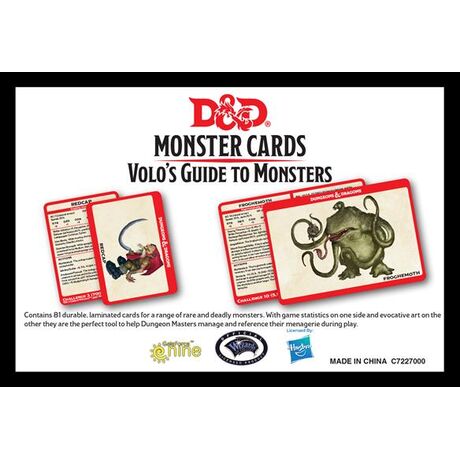 D&D Monster Cards: Volo's Guide