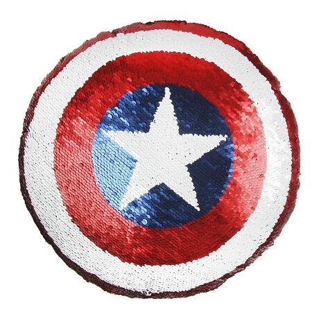 Avengers Sequin Pillow Captain America 30 x 30 cm
