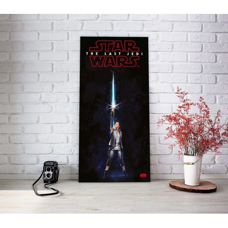 STAR WARS VIIIGLASS POSTER REY