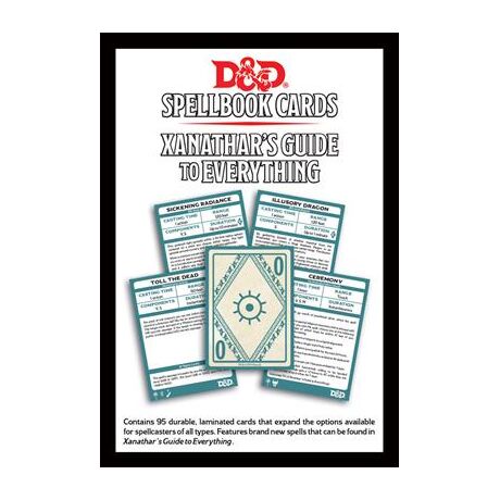 D&D Spellbook Cards: Xanathar's Guide